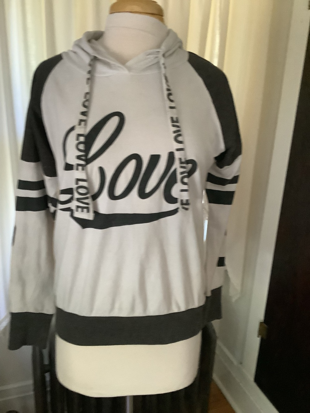 On Fire  'Love' Graphic Hooded Pullover